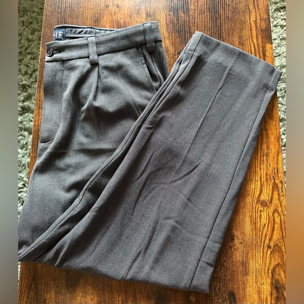 Abercrombie & Fitch Men’s Gray Patterned Dress Pants
